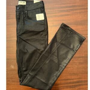 Free People NWT ($128) | FP  Xena Coated High Rise Slim Straight Jeans | size 27